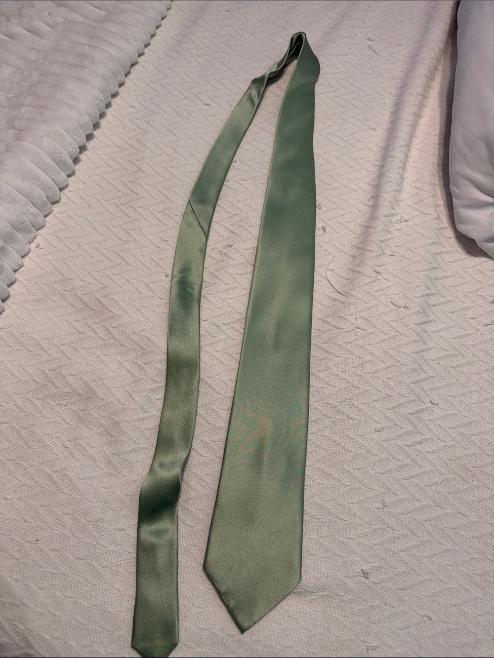 Stafford Sage Green Satin Men's Tie